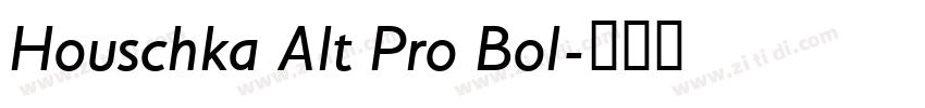 Houschka Alt Pro Bol字体转换